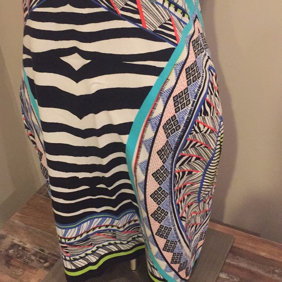 Express tribal animal print colorful dress - Picture 3 of 10